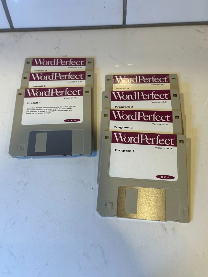 Vintage PC 3.5 Floppy Disk Software OS Programs 3 1/2 Inch DOS Windows - Image 3 of 4