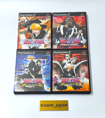 Bleach Blade Battlers 1st & 2nd & Tamashii & Yabou 4 Spiele Set PS2 Getestet