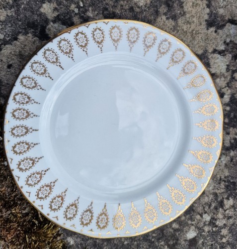 Vintage 1950s-60s Queen Anne Ridgway Gold Pattern Bone China Tea Set 15 Pieces (photo 4)