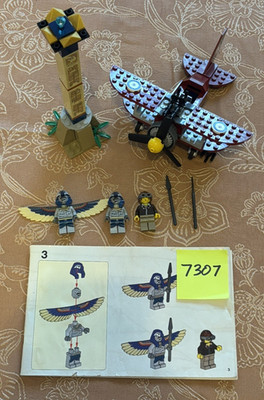 Lego Pharaoh s Quest 7307 Flying Mummy Attack (complete, 1pc replaced, flaws)
