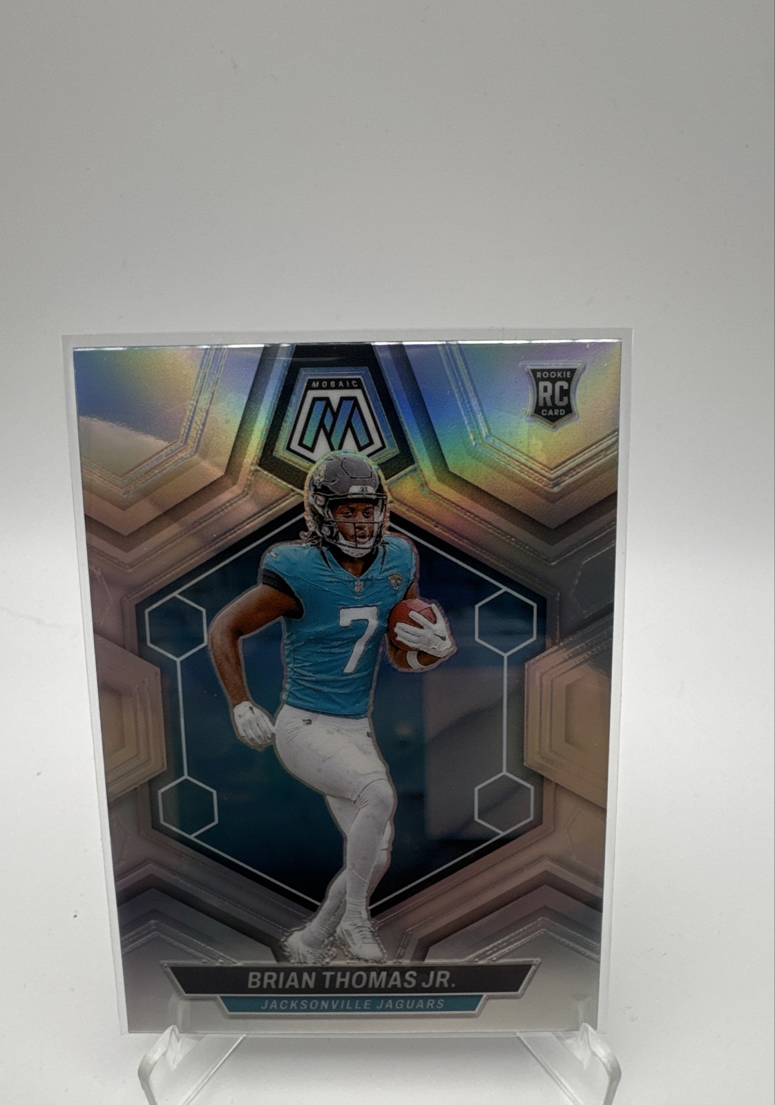 2024 Panini Mosaic - Rookies Brian Thomas Jr. #323 Silver Prizm (RC)
