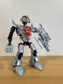 Lego Hero Factory 7168 Duncan Bulk Figure 100% COMPLETE Silver 2010 Retired