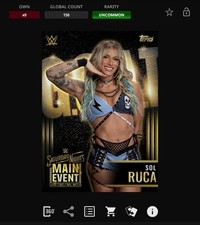 VIDEOGAME Topps WWE Slam 25 - SATURDAY NIGHT MAIN EVENT PREDICTIONS - SOL RUCA
