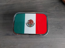 Mexico Metal Rectangular Belt Buckle. 1.5 in Belts. Great Condition.