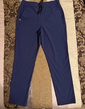 FIGS Wind Breaker Woman Scrub Pants Sz Medium Water Repellant Navy Blue