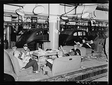Sitdown strikers in the Fisher body plant factory number three. Flint, Michigan