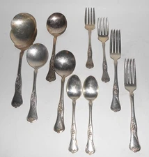 National Silverplate Company 10 Pieces NTS25