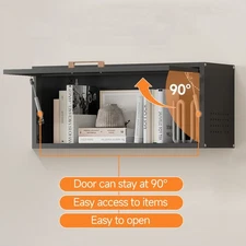 Wall Hanging Medicine Cabinet w/ Handle Kitchen Storage Organizer Garage Cabinet