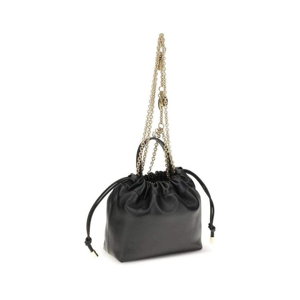 Sac à bandoulière Bos Taurus en cuir de veau noir Chloé - Photo 3/4