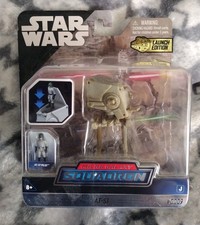 Star Wars Micro Galaxy Squadron Series 1 AT-ST 0009 Launch Edition Rare Sealed
