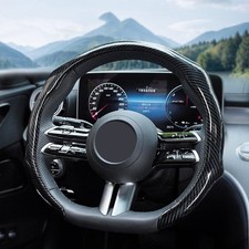 For Mercedes-benz Carbon Fiber Steering Wheel Cover Car Wheel Protector 15inch For Mercedes-benz Carbon Fiber Steering Wheel Cover Car Wheel Protector 15inch