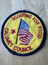 Vintage BSA Scouting For Food Calumet Council Patch