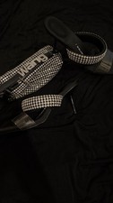 Alexander Wang Inspired Rhinestone Mule Heels...