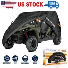 Black Utility Vehicle UTV Cover Waterproof Storage For Can-Am Maverick Max 1000R