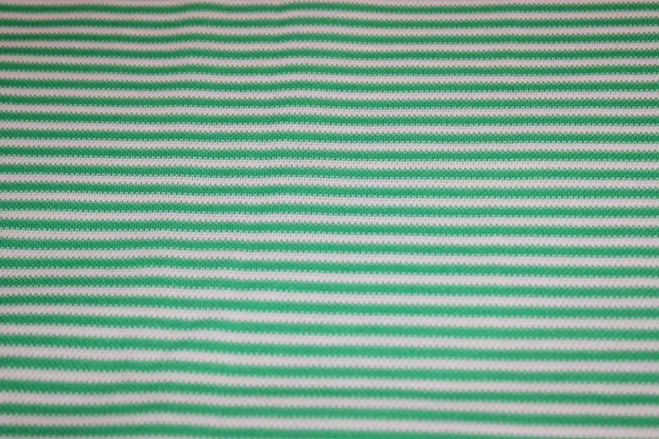 Tela tejida texturizada a rayas verde blanco 1 yarda 64 de ancho vintage Foto 4 de 4