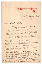 Henry David Greene Signed Letter 1898 / Autographed British Politician