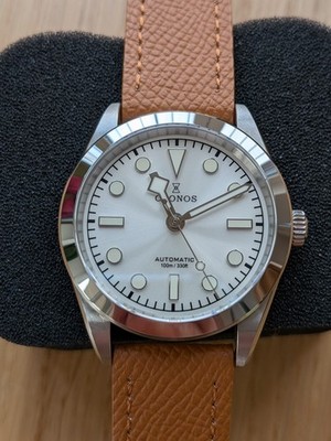 Cronos L6036 - Sellita SW200 - Automatik - Weiß -Saphir - Lederband
