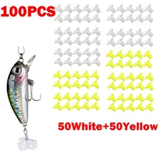 100pc Treble Hook Covers Protector Fishing Lure Holders #1 #2 #3 #4 #5 NEW