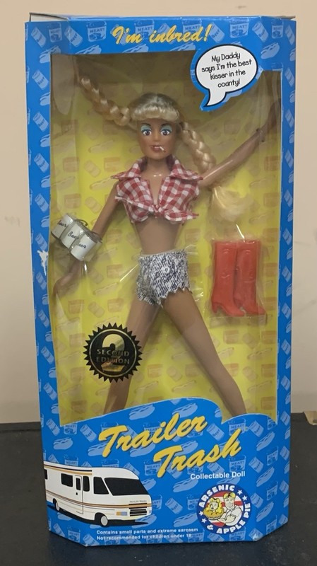 1999 Barbie Trailer Trash Collectible Doll & Pig W/ Cigarette 1st Edition New