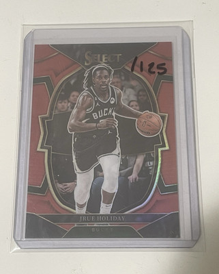 Panini 2022-23 Select Jrue Holiday #15 Concourse Red Prizm /199 Bucks