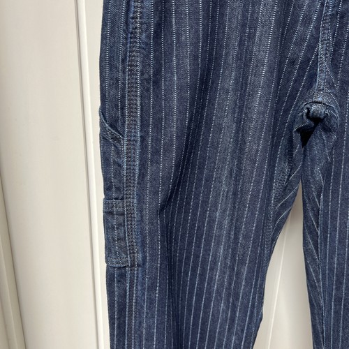 Lee Workwear Jeans Herren W30 L32 blau Denim weiß gestreift Carpenter Baumwolle Hose - Bild 5 von 17