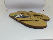 Rainbow Mens 301ALTS Leather Strap Sandals Sierra Brown Sz XL 11-12 NWT