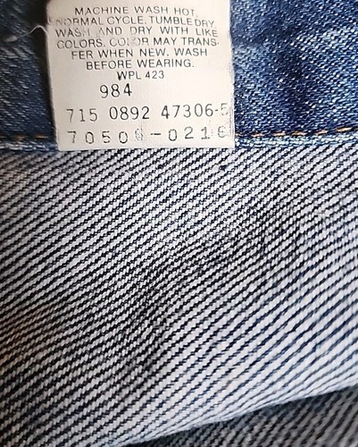 Vintage LEVI’s Denim Jean Trucker Jacket Size 40 Red Tag 70506 0216 Made in USA - Bild 7 von 13