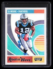 DJ Moore 2018 Playoff Rookie Wave Holo #9 Carolina Panthers B011
