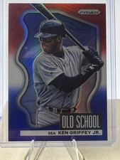 2021 Panini Prizm- Ken Griffey Jr Old School Red White & Blue Prizm #OS-2