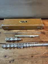 Vintage Artley 18-0 Silver Plated Flute - Made in the Nogales AZ USA With Case