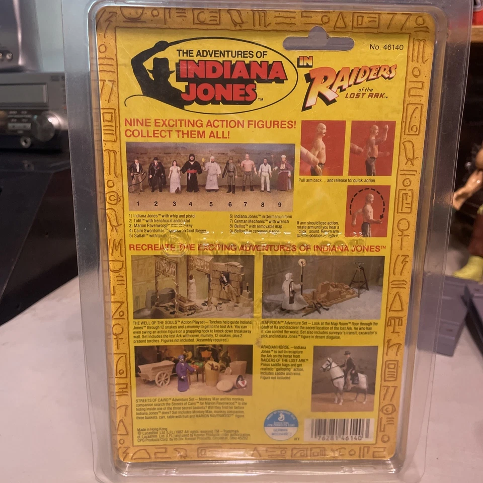 De colección 1982 Raiders of the Lost Ark mecánico alemán sin usar, en caja Kenner Foto 2 de 3