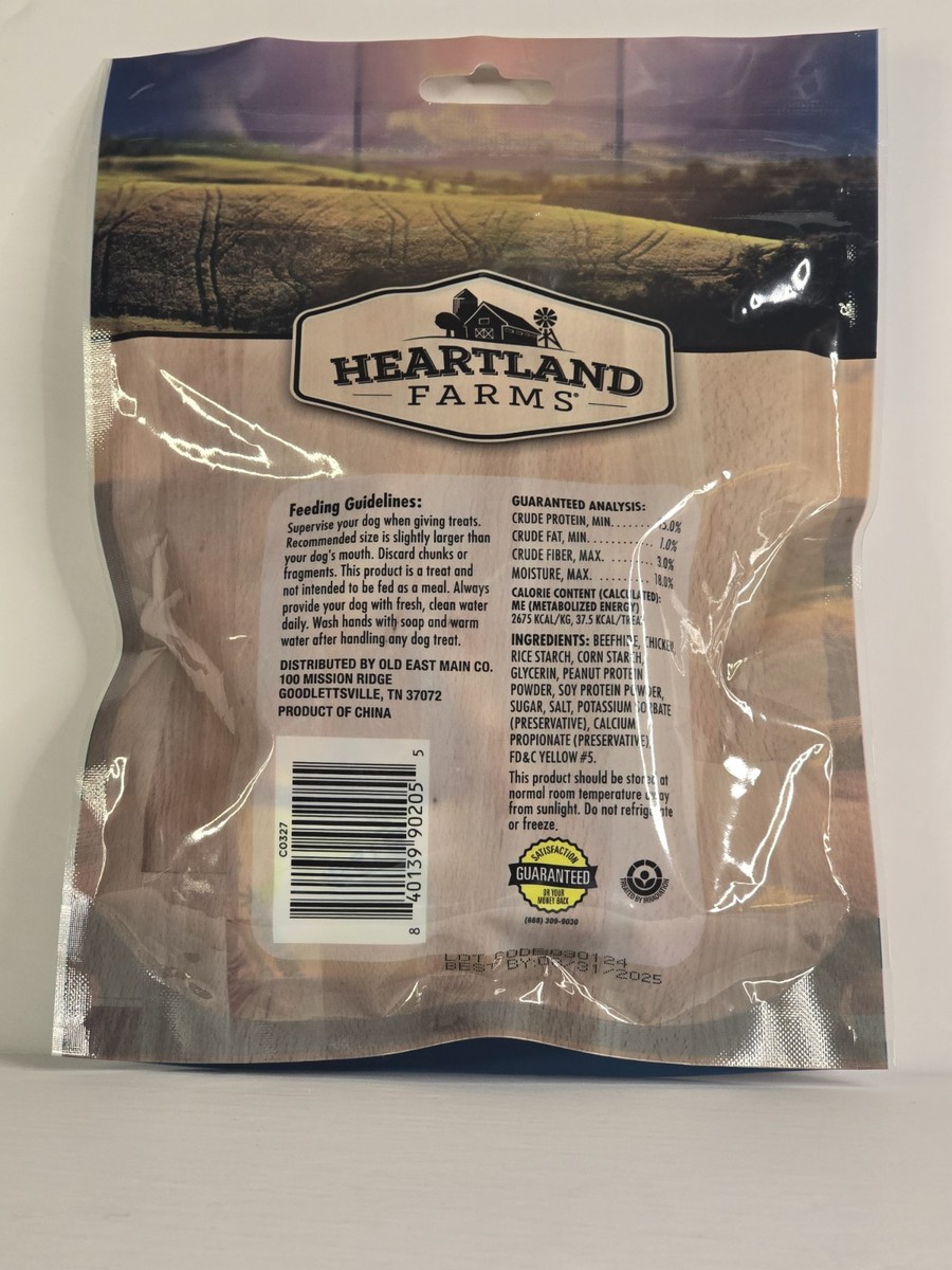 Heartland Farms Munchy Dumbbells Made With Cuts Of Real Chicken
