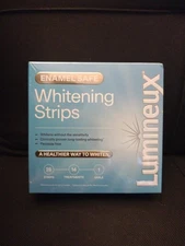Lumineux Enamel Safe Peroxide Free Teeth Whitening 28 (30) Strips 14 Treatments 