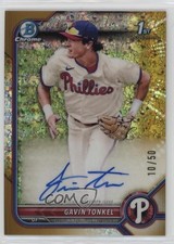 2022 Bowman Chrome Gold Mini-Diamond Refractor 10/50 Gavin Tonkel Auto 0w27