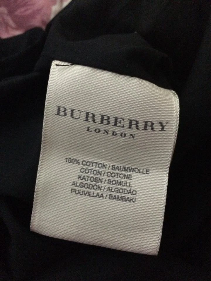 BURBERRY LONDON Black Cotton Uk 12/ Us 10 Dress Mint Reg $595.00 Pre-loved - Image 3 of 4