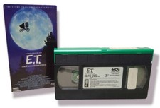 E.T. ET The Extra Terrestrial VHS 1982 Rare Green and Black Tape Spielberg