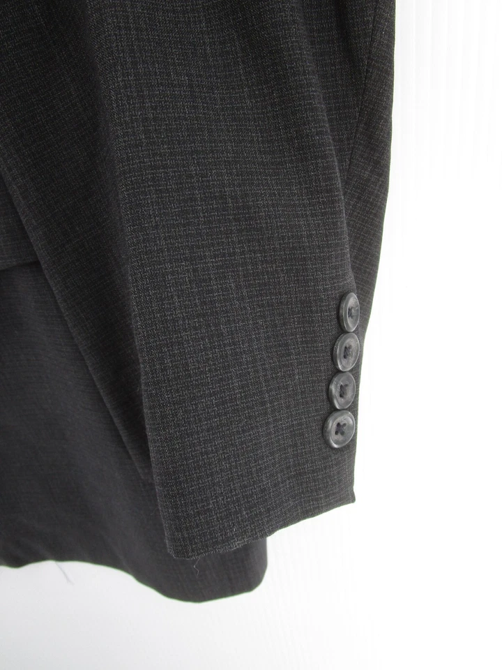 Casaco esportivo masculino vintage Aquascutum Of London 48 cinza blazer jaqueta de lã xadrez - Imagem 3 de 4