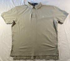 Polo Ralph Lauren Men's XL Light Gray Short Sleeve Shirt with White Pony
