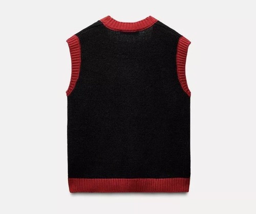 ZARA Weihnachtshaus Strick Tank Damen Größe XS-S BRANDNEU - Bild 3 von 6