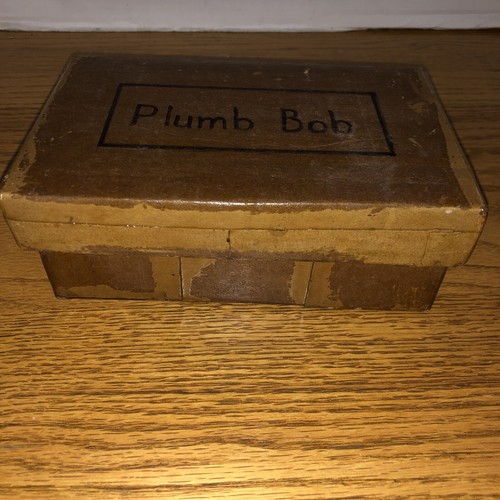 GENERAL TOOLS #800 PLUMB BOB 15 Oz BRASS WITH HOMEMADE BOX - 第 4/4 張圖片