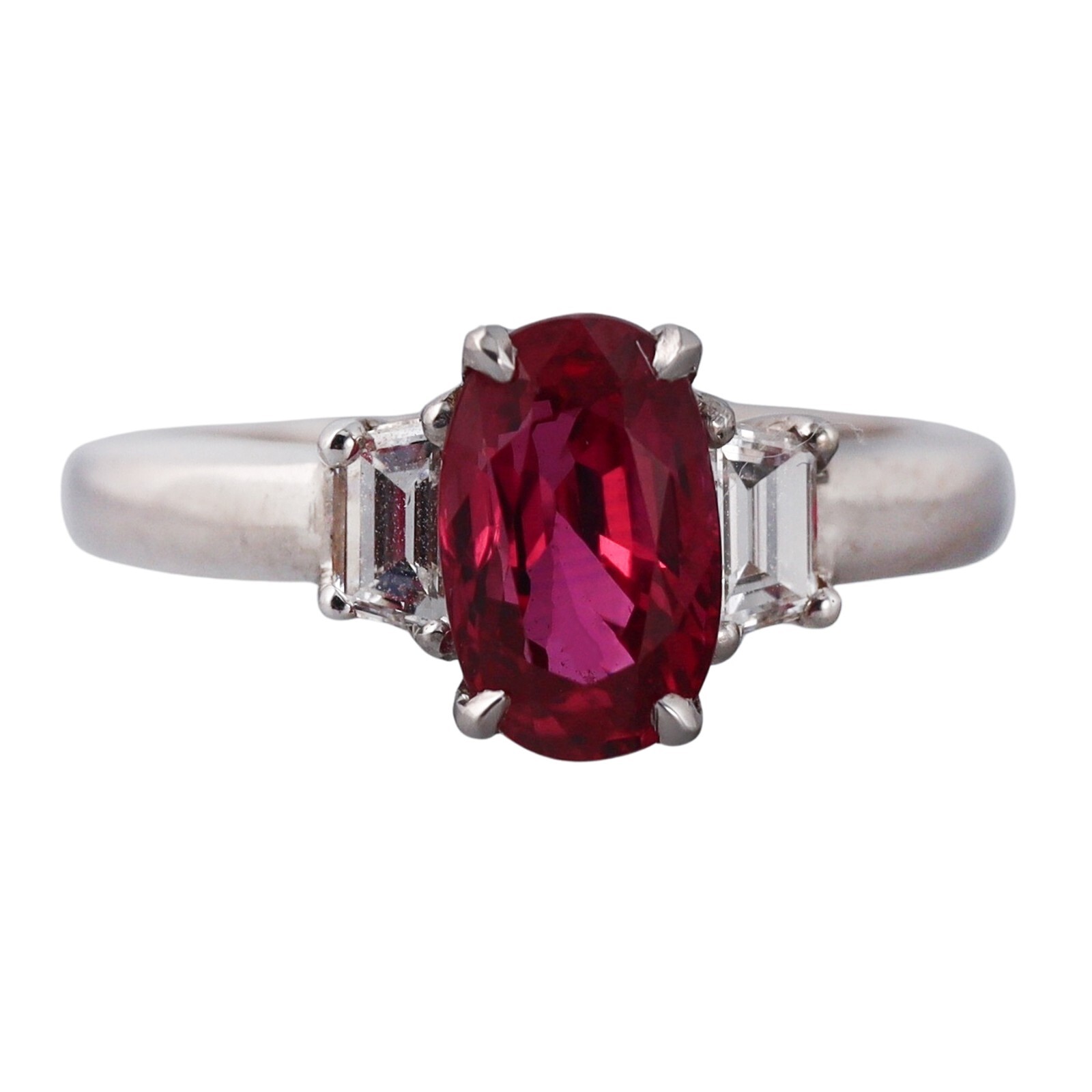 2.14ct Ruby Diamond Gold Ring - image 1