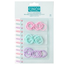 We R Memory Keepers Cinch Plastic Loop Binding 24/Pkg-Pink, Lilac  Blue