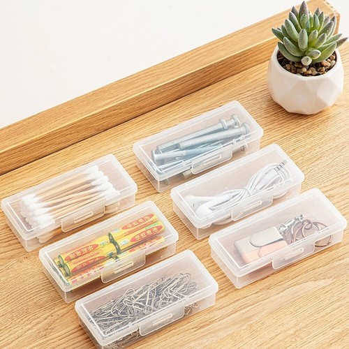 Transparent Small Storage Box Plastic Storage Boxes Mini Bins Craft Bead - Picture 10 of 14