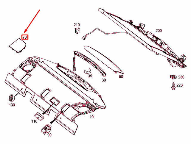 Neu MB C W205 Lautsprechergitterabdeckung hinten rechts A20569402377H52 Original