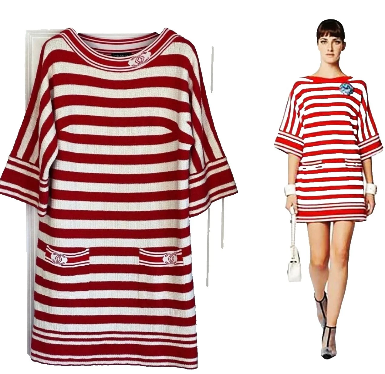 Vestidos de rayas CHANEL Casual para Mujeres