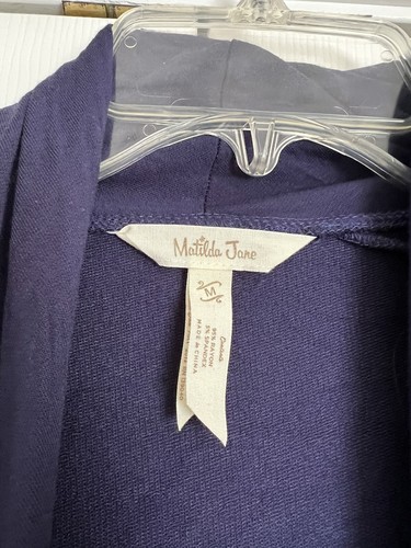 Matilda Jane THAT’S A WRAP Jacket Cardigan Navy Blue Womens Size Medium M - Picture 9 of 10