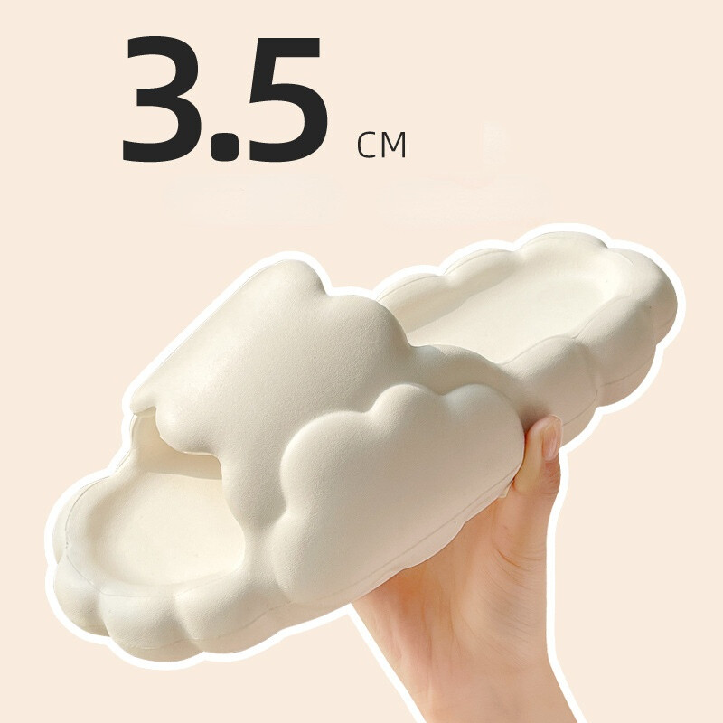 PANTOFOLA D’ORO Pantofole casa da donna punta aperta lavabili grossi sandali estivi uomo nuvole slide