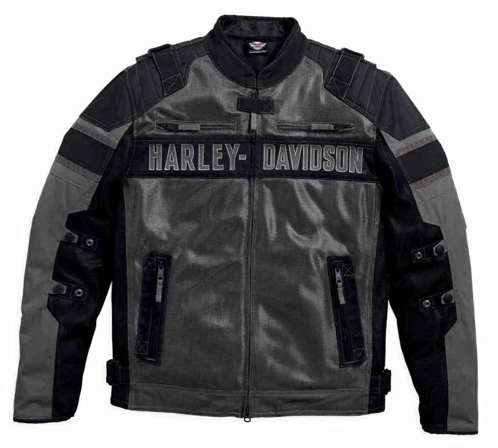 Chaqueta de montar textil y malla códec Harley-Davidson, malla negra
