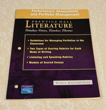 Performance Assessment and Portfolio Management Prentice Hall Literature...