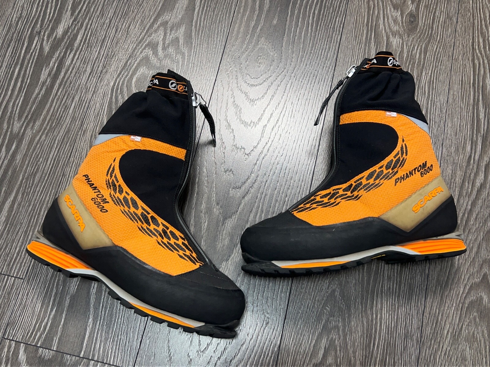 Hombres Scarpa Phantom 6000 Senderismo Doble Montañismo Botas Talla 43 EE. UU. 10